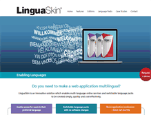 Tablet Screenshot of linguaskin.com